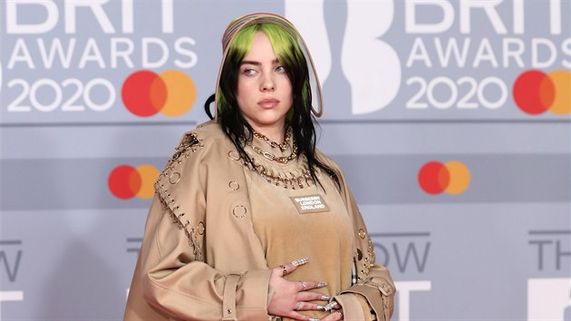 Americk zpvaka Billie Eilish na Brit Awards (Londn, 18. nora 2020)