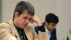 Mezinárodní šachový turnaj v Praze. David Navara z České republiky.