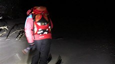 Tři týmy Horské služby Jeseníky hledaly ztraceného polského skialpinistu (15....