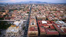 Mexico City. Pohled z Torre Latino, jedné z nejvyích budov metropole