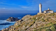 Mys Cabo de Tourinán západn od La Coruni v Galicii
