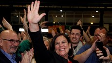 Mary Lou McDonaldová, �éfka levicov� nacionalistické strany Sinn Féin. ta se...
