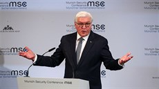 Nmecký prezident Frank-Walter Steinmeier na Mnichovské bezpenostní konferenci...