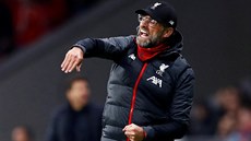 Trenér liverpoolských fotbalist Jürgen Klopp a jeho emoce bhem osmifinále...