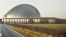 Vizualizace dnes navrhovaného vzhledu jaderné elektrárny britského konsorcia...