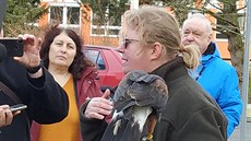 Sokolnice Hannah Melcerová popisuje, jak v Táboe s kántem plaí havrany....