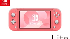 Switch Lite v korálové barv