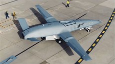 MQ-25 s dobe patrným sacím otvorem NACA;