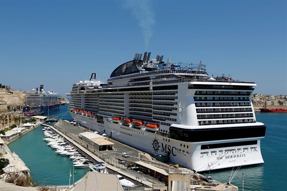 Výletní lo� MSC Meraviglia na snímku z roku 2017