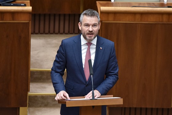 Slovenský premiér Peter Pellegrini (20. února 2020)