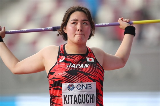 Japonská otpaka Haruka Kitaguiová na mistrovství svta v Dauhá.