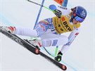 Slovenka Petra Vlhová na trati super-G v rámci alpské kombinace v Crans Montan