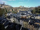 Hlavní msto Lucemburska Lucemburk leí na skalnatém masívu nad soutokem ek...