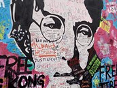 Stav Lennonovy zdi
