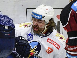 Jaromír Jágr z Kladna v utkání proti Spartě.