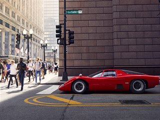 McLaren M6GT v ulicích Chicaga