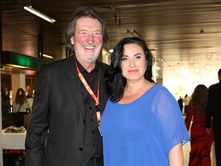 Bolek Polívka a Marcela Černá (Karlovy Vary, 1. července 2016)