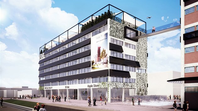 Vizualizace inova�n�ho centra spole�nosti NWT, kter� ve Zl�n� vybudovala z b�val�ho sila. 