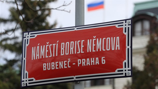 Pejmenovn praskho nmst Pod Katany na Borise Nmcova za asti jeho dcery anny Nmcovov. (27.2.2020)