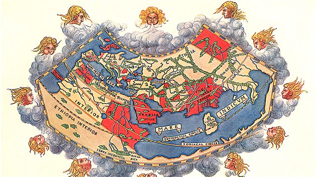 Ptolemaiova mapa světa, která viděla Asii větší, než je.