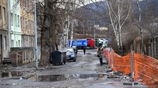 Romské ghetto v ústecké tvrti Pedlice (26. února 2020)