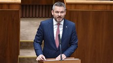 Slovenský premiér Peter Pellegrini (20. února 2020)