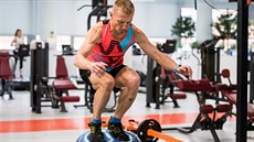 Legendární eský Ironman Petr Vabrouek pi tréninku. (24. ledna 2020)
