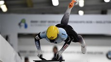 Česká skeletonistka Anna Fernstädtová na mistrovství světa v Altenbergu.