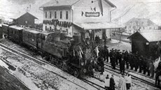 Píjezd prvního vlaku do Jáchymova 21. 12. 1896 GPS: 50.3597892N,...