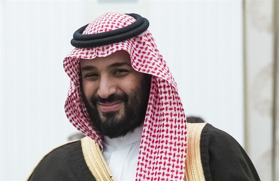 Saudský princ a ministr obrany Mohammed bin Salman, len saudské královské...