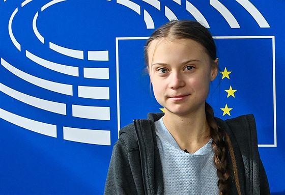 Ekologická aktivistka Greta Thunbergová  (4. bezna 2020)