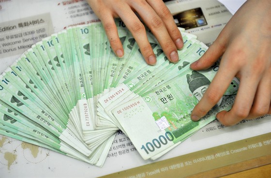 Jihokorejská centrální banka zaala umisovat do karantény bankovky, aby...