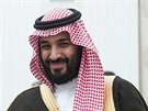 Saudský princ a ministr obrany Mohammed bin Salman, len saudské královské...