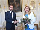 Slovenská prezidentka Zuzana aputová povila éfa hnutí OLaNO Igora Matovie...