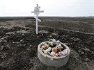Památník pro obti na Ukrajin sesteleného malajsijského letounu na lince MH17...