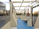Interiér tramvaje na vodíkový pohon, kterou navrhli studenti ZČU v Plzni...