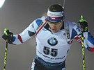 Michal Krmá bhem sprintu v Novém Mst