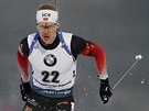 Johannes Thingnes Bö během sprintu SP v Novém Městě