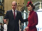 Princ William a vévodkyn Kate ve Westminsterském opatství (Londýn, 9. bezna...