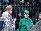 Princ Harry a vévodkyn Meghan pi odchodu z Westminsterského opatství (Londýn,...