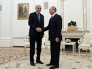 Turecký prezident Recep Tayyip Erdogan pi setkání s ruským premiérem...
