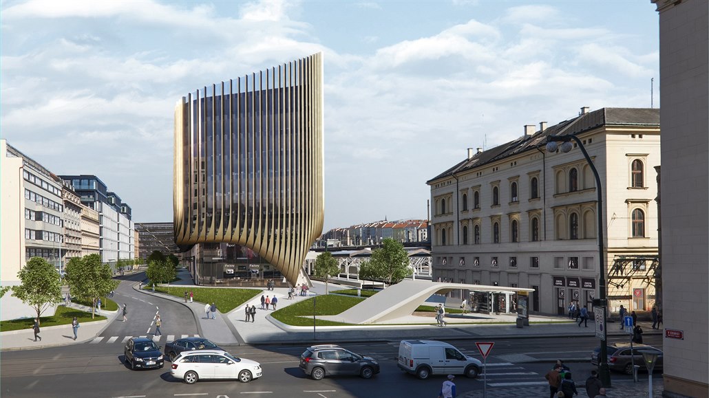 Jeden ze star�ích návrh� na úpravu prostoru