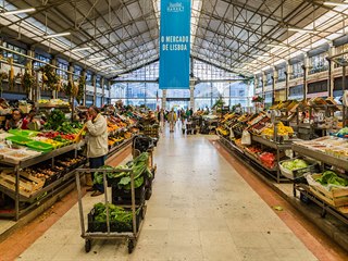 Zeleninový trh v Lisabonu