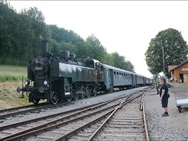 Parn lokomotiva pezdvan Ventilovka v Zubrnicch na stecku.