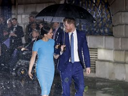 Vévodkyn Meghan a princ Harry na udílení cen Endeavour Fund Awards, jedné z...