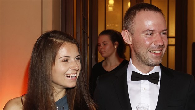 Podnikatel roku 2019 Oliver Dlouhý s manželkou během slavnostního večera na pražském Žofíně (3.3.2020)