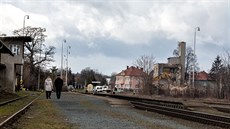 Na místním nádraží v Prostějově zbourali zchátralé  lokomotivní depo. (březen...