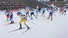 Start tafetového závodu en v Novém Mst na Morav