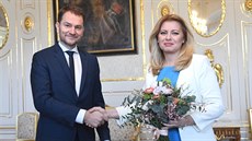 Slovenská prezidentka Zuzana aputová povila éfa hnutí OLaNO Igora Matovie...