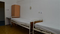 Pokoje v Nemocnici Na Bulovce, na které si pacienti s koronavirem stovali.